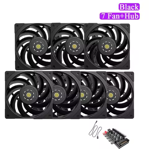 TEUCER T30 CPU Cooler Fan 2150RPM 4PIN PWM 12cm Computer Case Cooling System Fan SFDB Silent PC Game