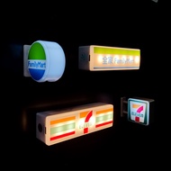 Convenience Store Light Sign Light Box Magnetic Refrigerator Sticker Rosen 711 Japan Family Mini Lig