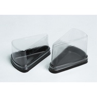 Box E61 Triangle Cake Brown Base Plastic Normal/High Cover Excel group