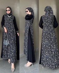 GAMIS SET HIJAB MOTIF GAMIS TERBARU LD 115 GAMIS OUTFIT SYARI BY JEVANNI GAMIS BAHAN RAYON VISCOSE S