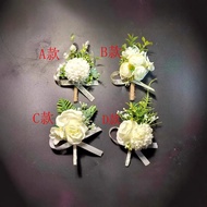 Corsage Wedding White Wedding Corsage Groom Bride Groomsmen Bridesmaid Wedding Corsage Corsage