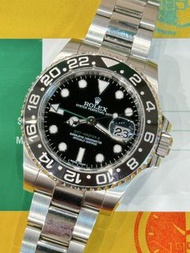 🌈🌈新返貨品🌈🌈💳連出世卡💳🖤💚Rolex GMT Mastet 116710LN💚綠針💚🖤🖤連原裝勞力士運動型鋼帶🌈市場熱賣 潮格之選😎😎KCB1697(旺角洗衣街店）