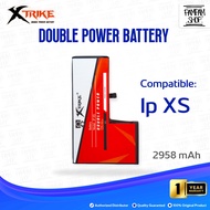 XTRIKE Baterai Double Power Iphone XS Batre Batrai Battery Dual Apple Ip Ori Original