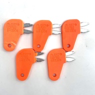 5 Pcs CAT 8398 orange 8H5306 Excavator key battery key electric switch key, power switch key