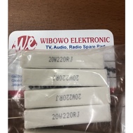 RESISTOR 20WATT 220ohm resistor 20w 220 ohm JI27