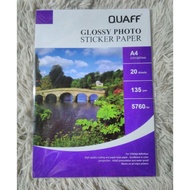 Quaff Glossy Photo Sticker Paper
