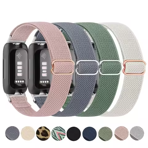Elastic Strap for Fitbit Inspire 3 2 Watch Band Nylon Bracelet Adjustable Wristband for Inspire 2 3 