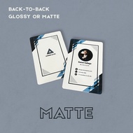 100+10 FREE BUSINESS CARD / CALLING CARD customized 86mm x 54mm