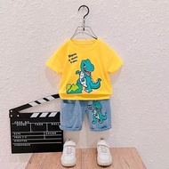 Real VIDEOS Sr2307 Trex Boys' Jeans Set (1-5 YEARS) 4 COLORS / PK / Cool Children's Clothes / Toddle