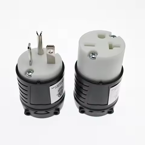 NEMA 6-20R Self-wiring socket, NEMA US Anti-drop 6-20R Female Industrial Plug Direct Connector Conve
