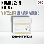 [Numbuzin] No.5+ Niacinamide Concentrated Toner Pad 180ml 70pads Glutathione Vitamin