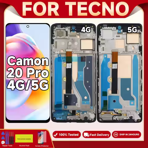 6.67 High Quality LCD For Tecno Camon 20 Pro 4G/5G CK7 CK8 Display Touch Screen Digitizer Assembly