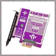 [M G L O] U. 2/U. 3 NVMe Expansion Card for PCIe 5.0 to Gen3/SFF8639 128Gbps U. 2 SSD Expansion Comp
