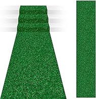 Timgle Disposable Grass Plastic Carpet Runner Indoor Outdoor Faux Grass Rug for Floor Patio Lawn Bal