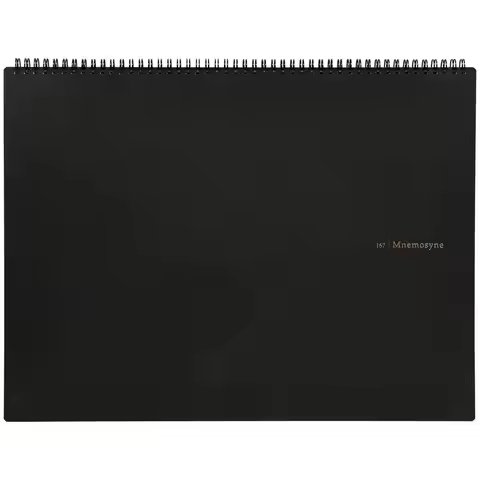 Mnemosyne Grid Notebook Horizontal A3 Layout, 12.68 x 16.54, 70 Sheets 140 Pages, 5mm Graph Paper Jo