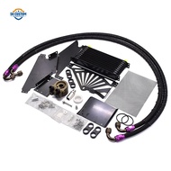 CUSTOM 10Row Oil Cooler Kit For Toyota GR86 Subaru BRZ ZD8 ZN8 FA24 Engine Radiator Kit With 90 Degr