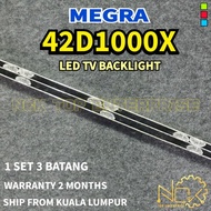 MEGRA 42D1000X TV LED BACKLIGHT BARU READY STOCK 42D1000