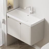 Arc Stainless Steel Bathroom Cabinet Combination Whole Washbin Large Capacity Wash Basin Bathroom Table Washbasin Basin
