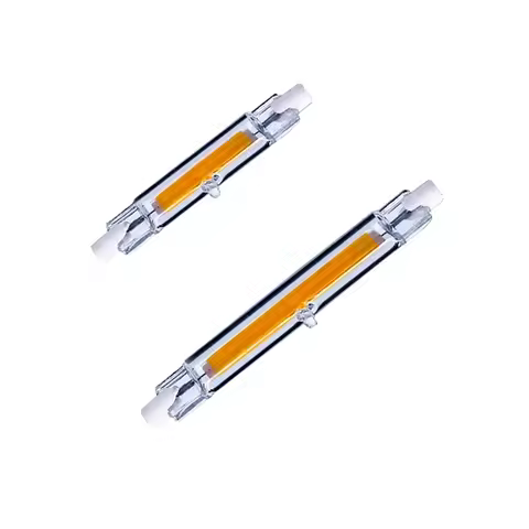 Dimmable Glass Tube COB LED R7S 78mm 118mm 15W 30W 40W Energy Saving Spotlight AC 220V R7S LED Bulb 