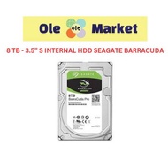 8 TB - 3.5” S INTERNAL HDD SEAGATE BARRACUDA