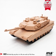 [ NAS ] Toy American tank model M1A2 Abrams scale 1:48, Military model Assembled tank M1A2