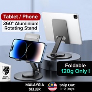 (MY) LionShield ASTRA 360° Rotating Aluminium Phone Stand / Tablet Stand - Sturdy, Adjustable, Folda