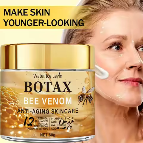 60gWater Ice Levin Botax Bee Venom Face Cream With Retinol Collagen Peptide Vitamin A B C E Hydratin
