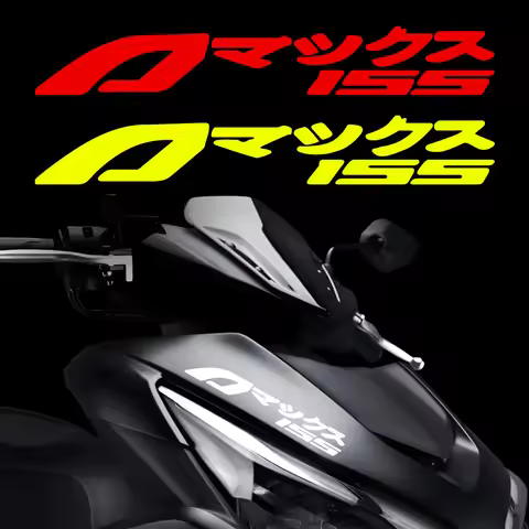For AEROX155 NVX155 AEROX 155 Katakana Reflective Motorcycle Stickers Moto Scooter Head Body Windshi