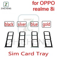 For oppo realme 8i New SD MicroSD Holder Nano Sim Card Tray Slot Repalcement