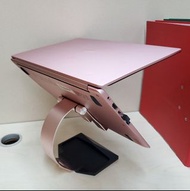 玫瑰金鋁合金筆記型電腦、平板電腦、手機和書籍可調式支架附迷你文具托盤 qqsckp Rose Gold Aluminum Alloy Laptop, Tablet , Phone and Book A