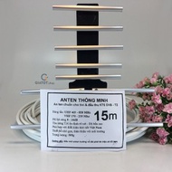(Thick, sturdy product) Combo DVB -T2 TV antenna with 15m cable + Jack connection DVB T2 antenna