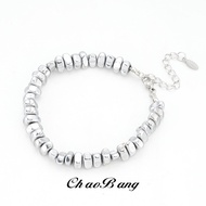 Broken Silver Stitching Silver Gallstone Hand Male New Chinese Style Trendy Fashion Simple Retro Uni