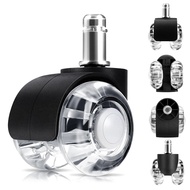 Office Chair Wheels Set of 5Wheels for Office Chairs360 Degree Rotation Without ScratchesDesk Chair