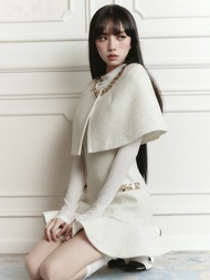 ชุดเดรสคลุมไหล่สไตล์ฝรั่งเศส Fragile Heart เสื้อผ้าทำงานสำหรับผู้หญิงวัย 18-25 ปี ฤดูใบไม้ร่วง 2024