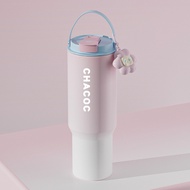 Bình nước dễ thương cho bé gái Pipjoycốc giữ nhiệt có ống hút 900MLbình nước xinh inox316bình đá giữ