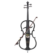 1CYG Black High-grade Performance Violin 4/4 Electric Electroacoustic Cello Violin