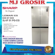 Lau Kulkas Sharp Sj-If51Pg-Cg Lemari Es 4 Pintu Side By Side Sj If 51