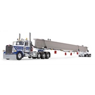 DCP 1: 64 Peterbilt 389 Hydraulic Steering Bridge Type Semi-Trailer Truck Alloy Model with Bridge Se