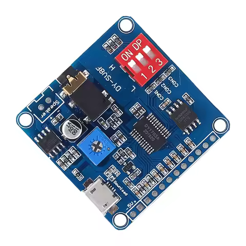 DY-SV8F Voice Sound Playback Module UART I/O Trigger Serial Port Control Playback Module 5W 8M for S