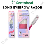 KAI Beauty Guard Eyebrow Long Razor Beauty M 10 pieces/ BTMG 5 pieces - Stainless Steel Blade L-shap