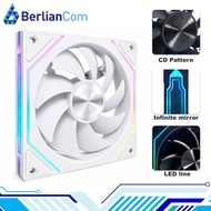 JUNGLE LEOPARD Prism 4RS ARGB WHITE Two Sided INFINITY Infinite Mirror 120mm PWM Fan