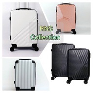 RNS | ABS Travel Luggage 20 & 24 inches | Bagasi Travel Murah | ABS material Bags | Plain Travel sui