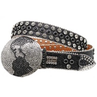 Diamond Belt Men Rhinestone Belt Belt Belt Women Inlaid Earth Buckle Full Diamond Belt Fashion Trend