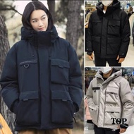 North Face Tooling Down Padded Jacket Multi-pocket Shen Miner Same Style Embroidered Men Women Water