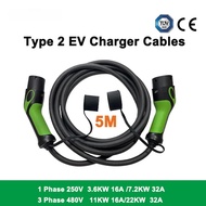 Aiburton Electric Car Charging Cable Charger 1 phase/3 Phase Electric Vehicle 16A  32A Type 2 CCS2Fe