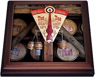 3dRose Kentucky, Makers Mark Bourbon in wood distillery-US18 LNO0001-Luc Novovitch-Trivet with Ceram