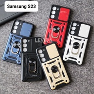 Samsung S23 Samsung S23 Plus Samsung S23 Ultra Case Robot Slide Camera Protect + Ringstand Samsung S