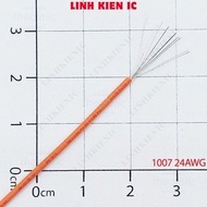 [10 Pieces]- Single Multi-Core Electrical Wire 1007 24AWG Orange Linhkien IC