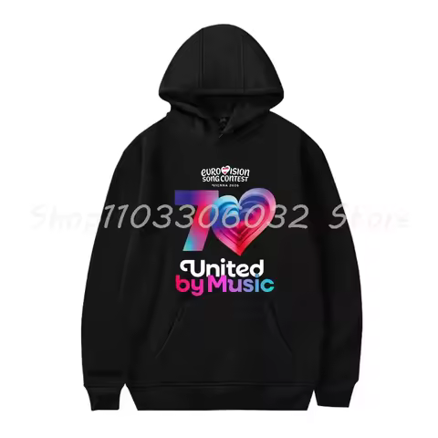 ‌Eurovision Song Contest Vienna 2026 Album Merch Hoodies Women Men Casual Long Sleeve Sweatshirt Clo