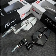 Motorcycle Rearview Mirror H2c V1 - H.view, Rearview Mirror H2c V1 White Glass Edge Latest Model 202